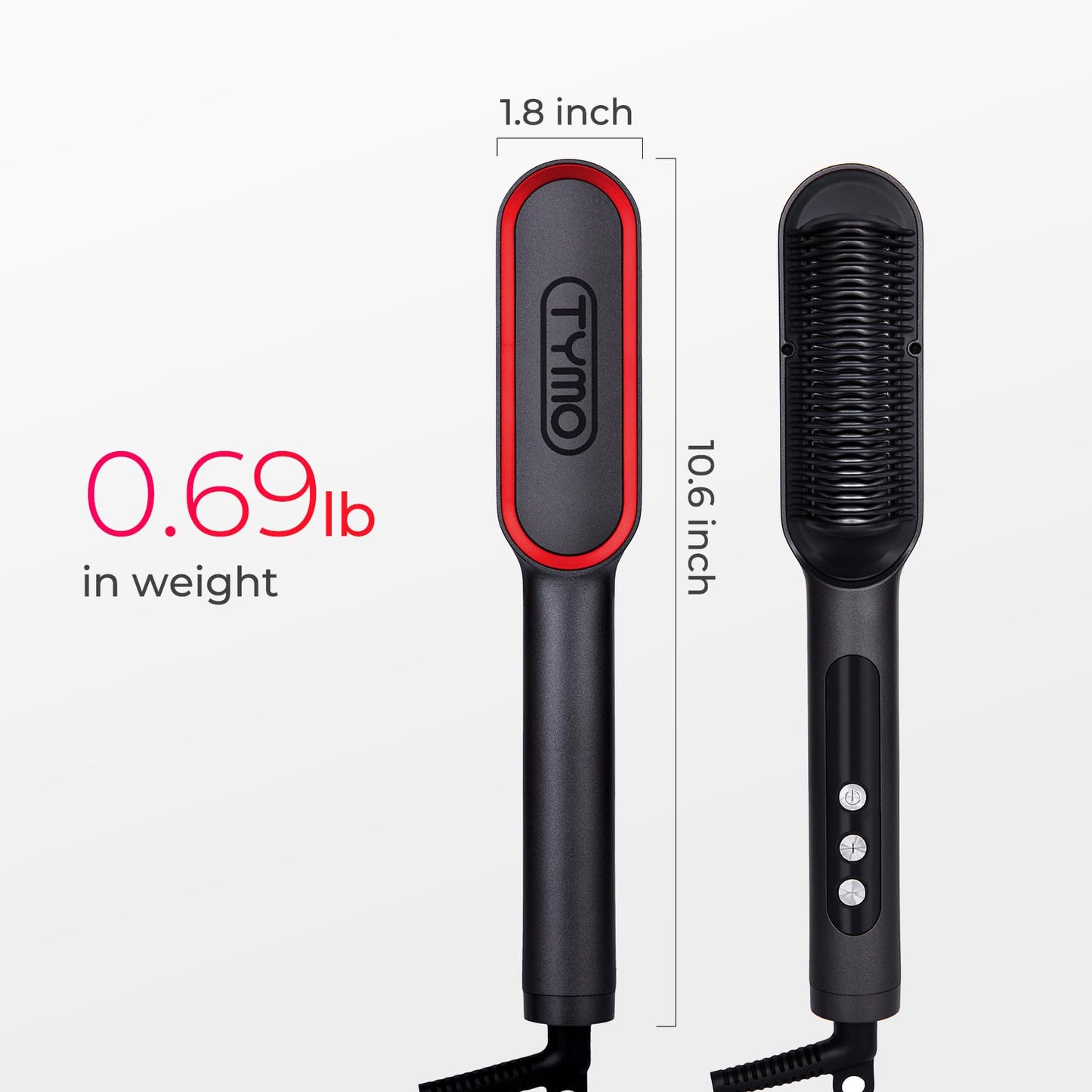 Tymo Ring Plus Ionic Hair Straightener Brush