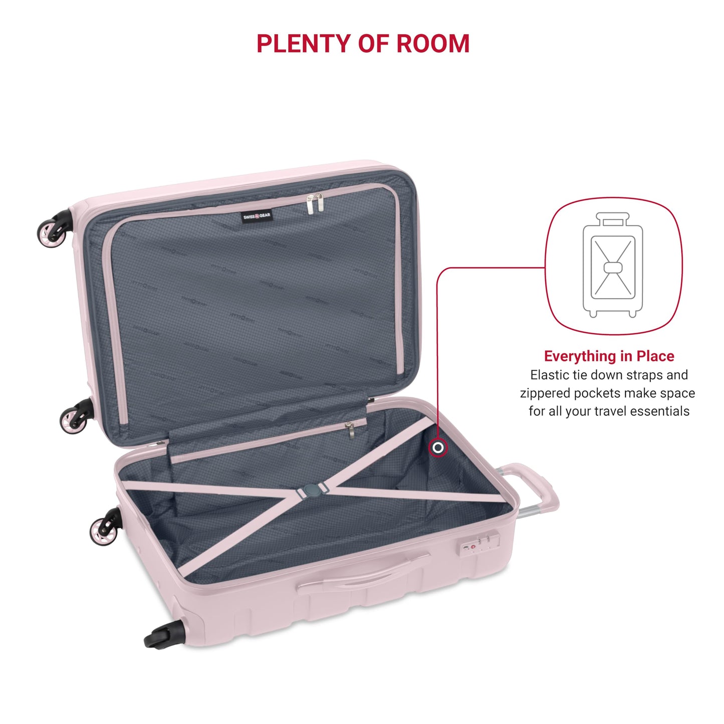 SwissGear 7366 Hardside Expandable Luggage with Spinner Wheels