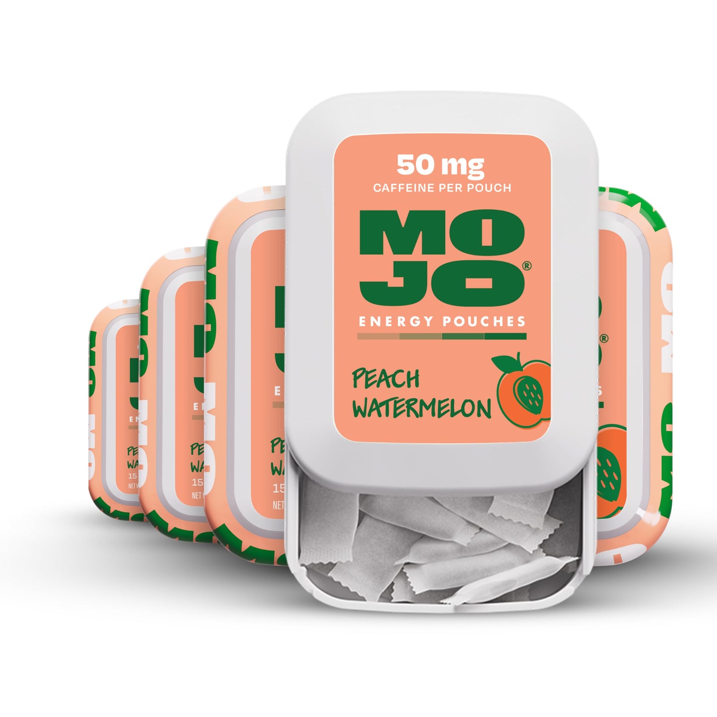 MOJO Energy Pouches Peach Watermelon Flavor