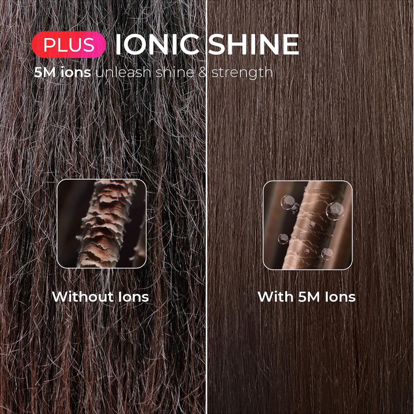 Tymo Ring Plus Ionic Hair Straightener Brush